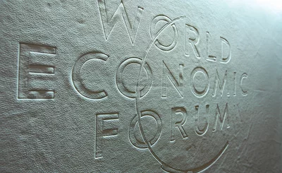 The logo of the World Economic Forum