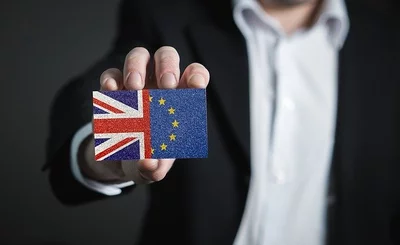 Image of UK and EU flags 