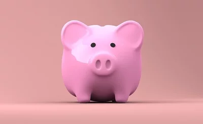 An image of a pink piggy bank