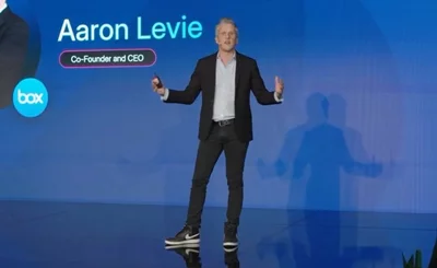 Aaron Levie, CEO of Box, speaks at BoxWorks 2024
