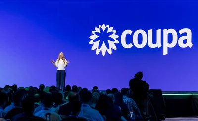 Donna Wilczek on stage at Coupa Inspire 2024 in Las Vegas