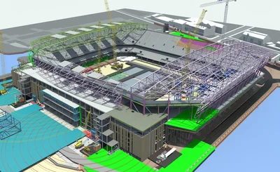 a digital render of Everton stadium