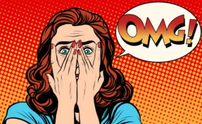 Surprised OMG shocked woman pop art style © studiostoks - Fotolia.com