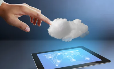 touch screen ,touch- tablet in hands