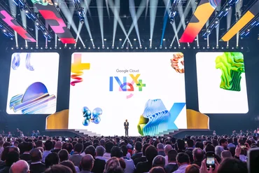 an image of Thomas Kurian, Google Cloud CEO, at Next 26