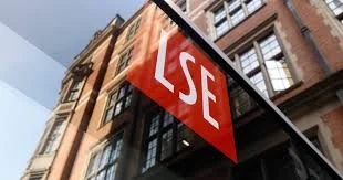 An image of an LSE building with the University's logo