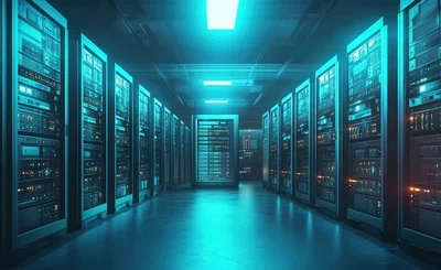 An image of a data center