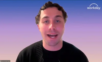 Joel Hellermark, Workday, in screengrab from video briefing