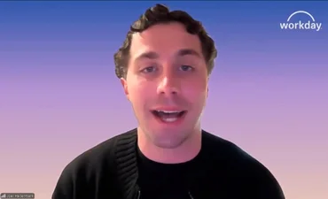 Joel Hellermark, Workday, in screengrab from video briefing