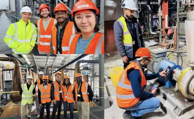 ‘IFS and customer colleagues in hi-viz at industrial sites