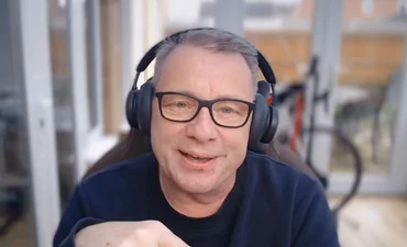 Martin Tombs of Qlik during a video call