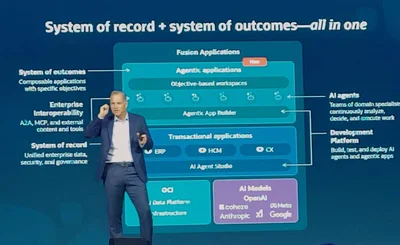Oracle's Chris Leone speaks at Oracle AI World NYC
