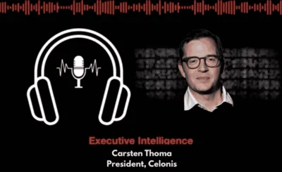 an image of Carsten Thoma and the diginomica executive intelligence podcast logo