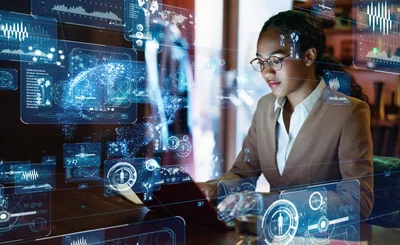 Young female engineer at work with digital UX © metamorworks - shutterstock