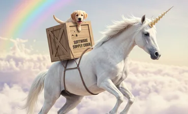 Puppy riding on a unicorn © Michael Windser - LinkedIn
